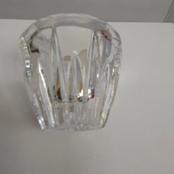 Princess House Votive Candle Holder Lead Crystal Highlights #872 Vintage - Picture 6 of 7